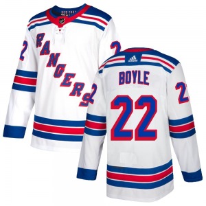 Youth Authentic New York Rangers Dan Boyle White Official Adidas Jersey