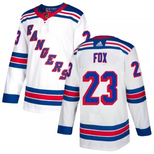 Youth Authentic New York Rangers Adam Fox White Official Adidas Jersey