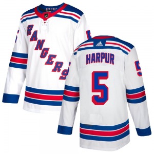 Youth Authentic New York Rangers Ben Harpur White Official Adidas Jersey