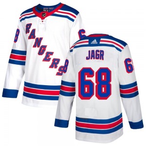 Youth Authentic New York Rangers Jaromir Jagr White Official Adidas Jersey