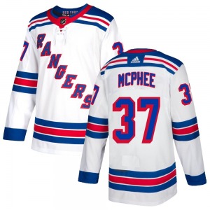 Youth Authentic New York Rangers George Mcphee White Official Adidas Jersey