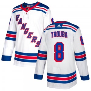 Youth Authentic New York Rangers Jacob Trouba White Official Adidas Jersey