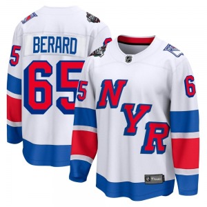 Adult Breakaway New York Rangers Brett Berard White 2024 Stadium Series Official Fanatics Branded Jersey
