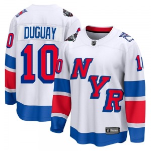 Adult Breakaway New York Rangers Ron Duguay White 2024 Stadium Series Official Fanatics Branded Jersey