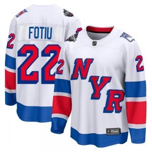 Adult Breakaway New York Rangers Nick Fotiu White 2024 Stadium Series Official Fanatics Branded Jersey