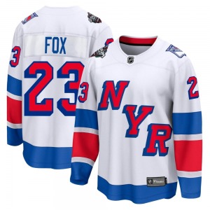 Adult Breakaway New York Rangers Adam Fox White 2024 Stadium Series Official Fanatics Branded Jersey