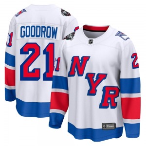 Adult Breakaway New York Rangers Barclay Goodrow White 2024 Stadium Series Official Fanatics Branded Jersey