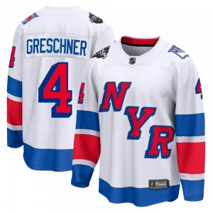 Adult Breakaway New York Rangers Ron Greschner White 2024 Stadium Series Official Fanatics Branded Jersey