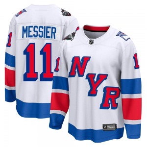 Adult Breakaway New York Rangers Mark Messier White 2024 Stadium Series Official Fanatics Branded Jersey