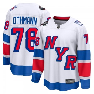 Adult Breakaway New York Rangers Brennan Othmann White 2024 Stadium Series Official Fanatics Branded Jersey