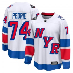 Adult Breakaway New York Rangers Vince Pedrie White 2024 Stadium Series Official Fanatics Branded Jersey