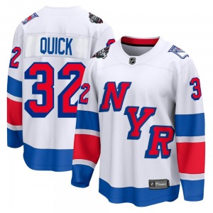 Adult Breakaway New York Rangers Jonathan Quick White 2024 Stadium Series Official Fanatics Branded Jersey