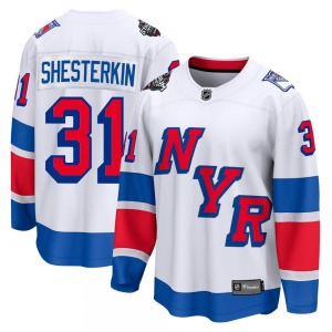 Adult Breakaway New York Rangers Igor Shesterkin White 2024 Stadium Series Official Fanatics Branded Jersey