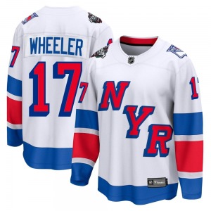 Adult Breakaway New York Rangers Blake Wheeler White 2024 Stadium Series Official Fanatics Branded Jersey