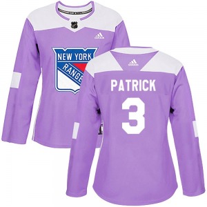 Women's Authentic New York Rangers James Patrick Purple Fights Cancer Practice Official Adidas Jersey