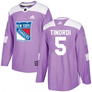 Youth Authentic New York Rangers Jarred Tinordi Purple Fights Cancer Practice Official Adidas Jersey
