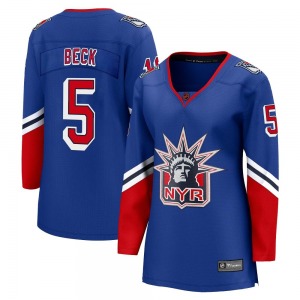 Women's Breakaway New York Rangers Barry Beck Royal Special Edition 2.0 Official Fanatics Branded Jersey