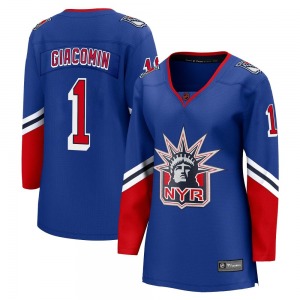 Women's Breakaway New York Rangers Eddie Giacomin Royal Special Edition 2.0 Official Fanatics Branded Jersey