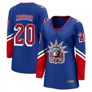 Women's Breakaway New York Rangers Chris Kreider Royal Special Edition 2.0 Official Fanatics Branded Jersey