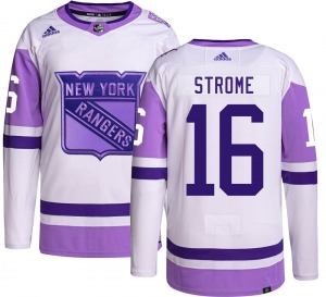Youth Authentic New York Rangers Ryan Strome Hockey Fights Cancer Official Adidas Jersey