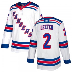Adult Authentic New York Rangers Brian Leetch White Official Adidas Jersey