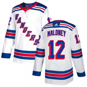 Adult Authentic New York Rangers Don Maloney White Official Adidas Jersey