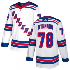 Adult Authentic New York Rangers Brennan Othmann White Official Adidas Jersey