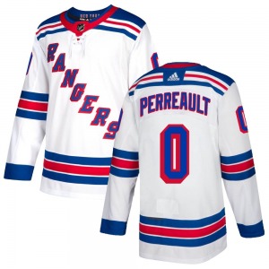 Adult Authentic New York Rangers Gabriel Perreault White Official Adidas Jersey