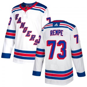 Adult Authentic New York Rangers Matt Rempe White Official Adidas Jersey