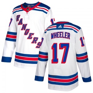Adult Authentic New York Rangers Blake Wheeler White Official Adidas Jersey