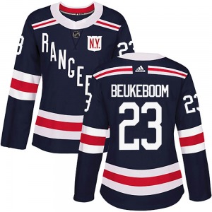 Women's Authentic New York Rangers Jeff Beukeboom Navy Blue 2018 Winter Classic Home Official Adidas Jersey