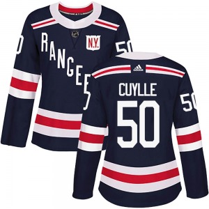 Women's Authentic New York Rangers Will Cuylle Navy Blue 2018 Winter Classic Home Official Adidas Jersey