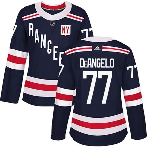 Women's Authentic New York Rangers Tony DeAngelo Navy Blue 2018 Winter Classic Home Official Adidas Jersey