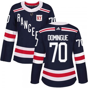 Women's Authentic New York Rangers Louis Domingue Navy Blue 2018 Winter Classic Home Official Adidas Jersey