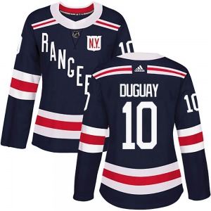 Women's Authentic New York Rangers Ron Duguay Navy Blue 2018 Winter Classic Home Official Adidas Jersey