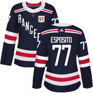Women's Authentic New York Rangers Phil Esposito Navy Blue 2018 Winter Classic Home Official Adidas Jersey
