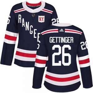 Women's Authentic New York Rangers Tim Gettinger Navy Blue 2018 Winter Classic Home Official Adidas Jersey