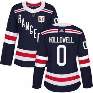 Women's Authentic New York Rangers Mac Hollowell Navy Blue 2018 Winter Classic Home Official Adidas Jersey