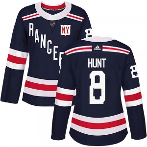 Women's Authentic New York Rangers Dryden Hunt Navy Blue 2018 Winter Classic Home Official Adidas Jersey
