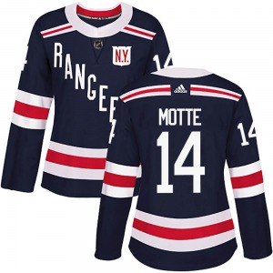 Women's Authentic New York Rangers Tyler Motte Navy Blue 2018 Winter Classic Home Official Adidas Jersey