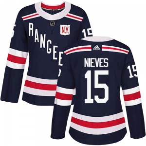 Women's Authentic New York Rangers Boo Nieves Navy Blue 2018 Winter Classic Home Official Adidas Jersey