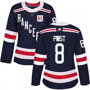 Women's Authentic New York Rangers Brandon Prust Navy Blue 2018 Winter Classic Home Official Adidas Jersey