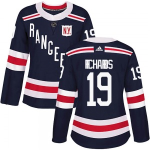 Women's Authentic New York Rangers Brad Richards Navy Blue 2018 Winter Classic Home Official Adidas Jersey