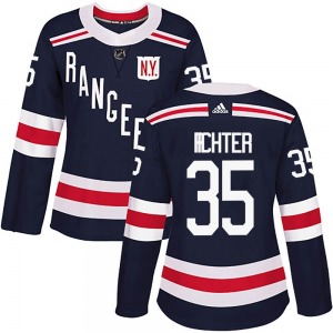 Women's Authentic New York Rangers Mike Richter Navy Blue 2018 Winter Classic Home Official Adidas Jersey