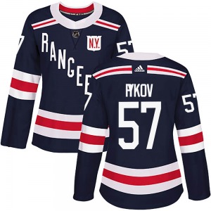Women's Authentic New York Rangers Yegor Rykov Navy Blue 2018 Winter Classic Home Official Adidas Jersey