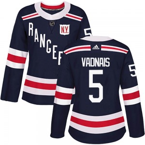Women's Authentic New York Rangers Carol Vadnais Navy Blue 2018 Winter Classic Home Official Adidas Jersey