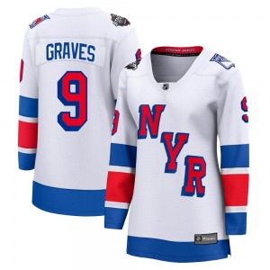 Women's Breakaway New York Rangers Adam Graves White 2024 Stadium Series Official Fanatics Branded Jersey