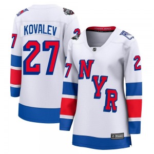 Women's Breakaway New York Rangers Alex Kovalev White 2024 Stadium Series Official Fanatics Branded Jersey
