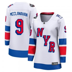 Women's Breakaway New York Rangers Rob Mcclanahan White 2024 Stadium Series Official Fanatics Branded Jersey