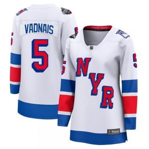 Women's Breakaway New York Rangers Carol Vadnais White 2024 Stadium Series Official Fanatics Branded Jersey